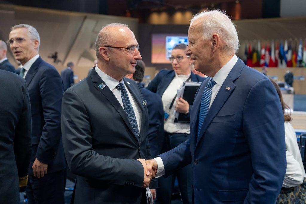 Hrvatski ministar vanjskih i europskih poslova Gordan Grlić Radman i američki predsjednik Joe Biden / Foto: Fenix (MVEP)