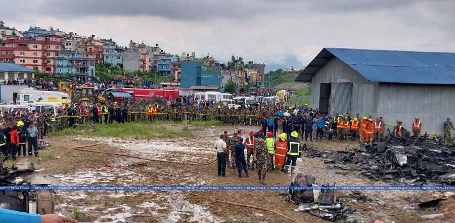 Pad zrakoplova u Nepalu / Foto: Anadolu