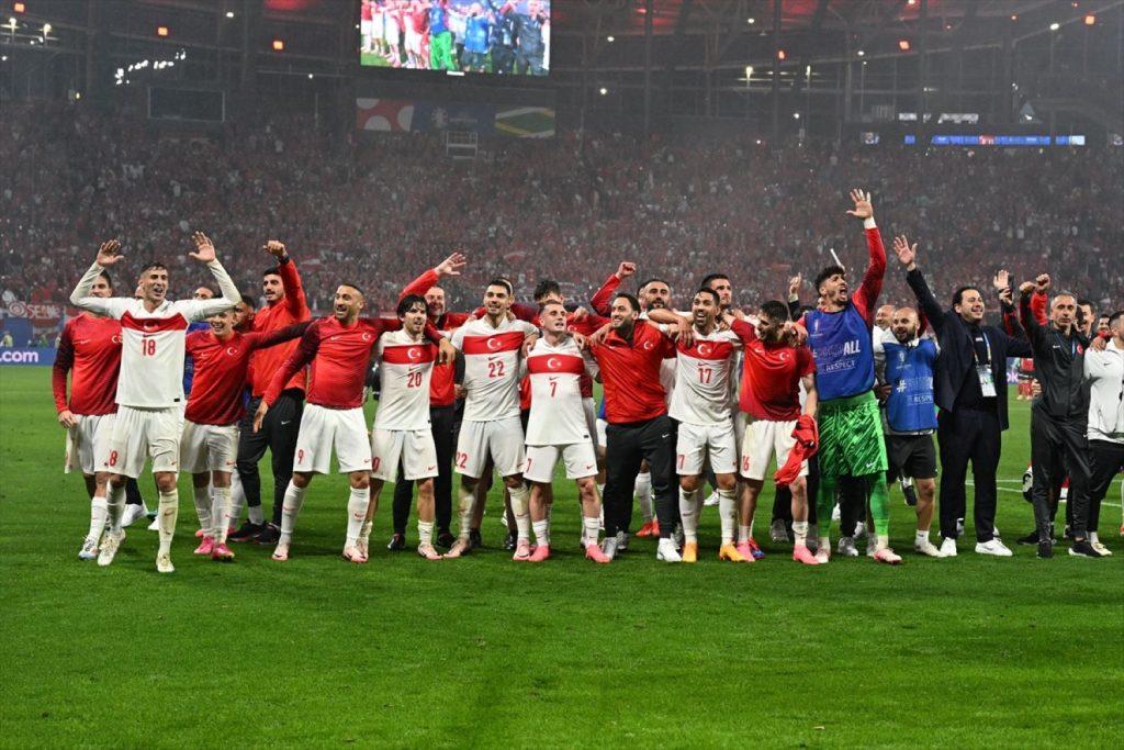 Slavlje igrača Turske nakon pobjede nad Austrijom (ILUSTRACIJA) / Foto: Anadolu