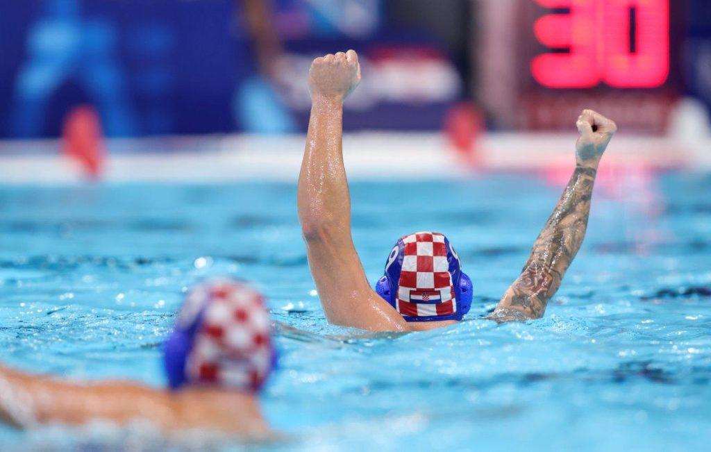 Hrvatski vaterpolisti slave pogodak / Foto: Hina