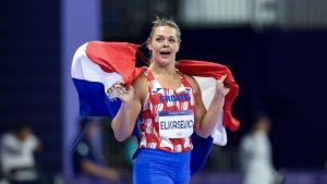 Sandra Elkasević nakon osvajanja olimpijske bronce u disku / Foto: Hina