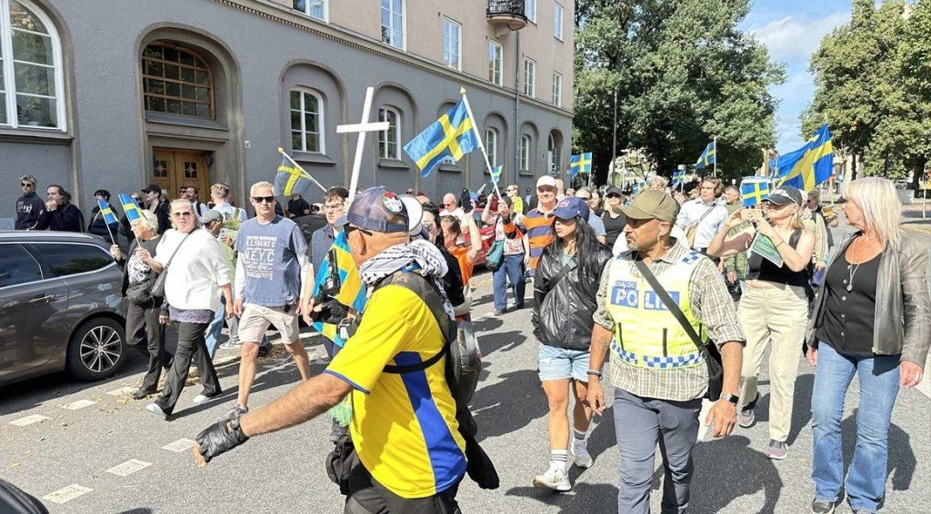 Desničarski prosvjed u Stockholmu / Foto: Anadolu