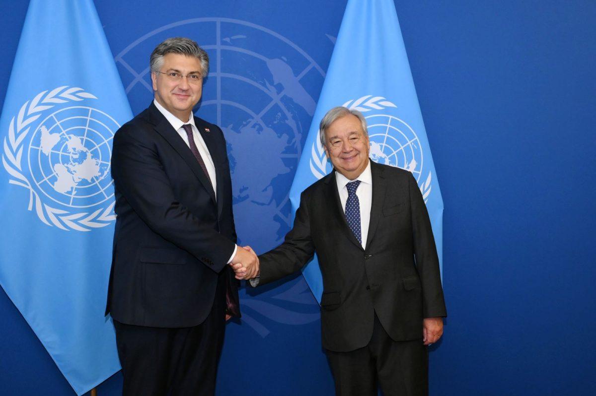 Andrej Plenković i Antonio Guterres / Foto: HIna