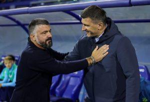 Trener Hajduka Gennaro Gattuso i Dinama Sergej Jakirović / Foto: Hina