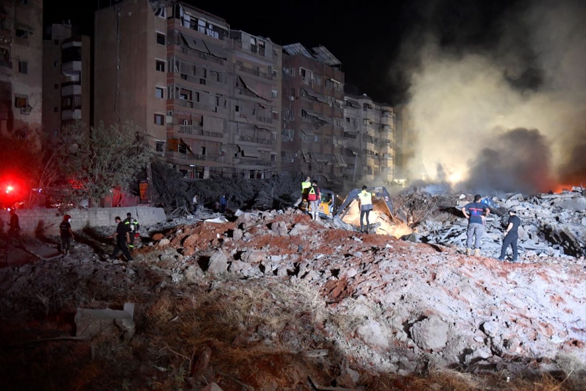 Posljedice zračnog napada na Bejrut / Foto: Anadolu