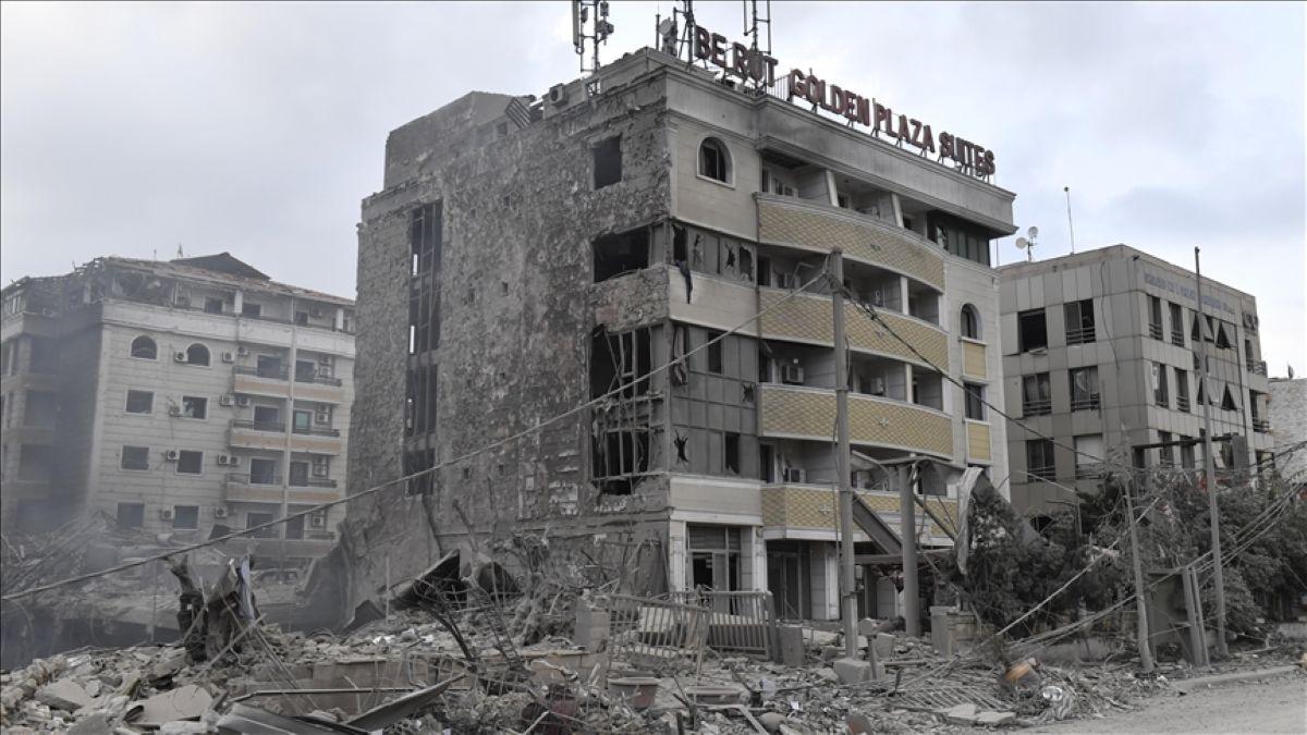 Pogođena zgrada u Bejrutu / Foto: Anadolu