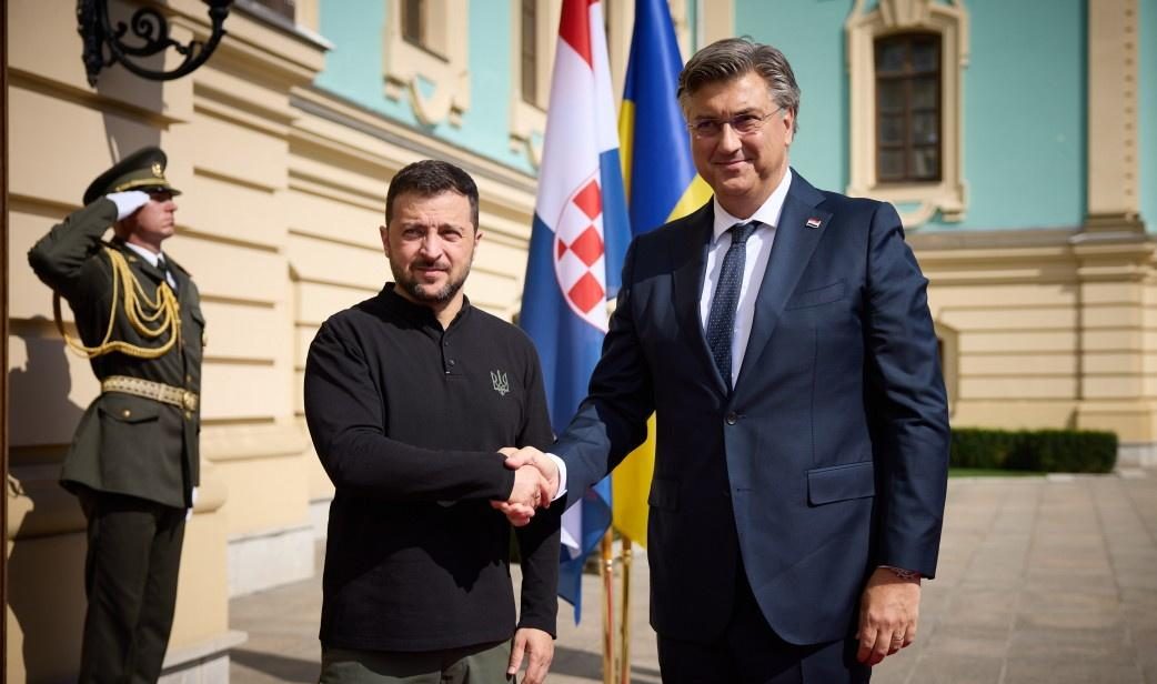 Volodimir Zelenskij i Andrej Plenković / Foto:Hina