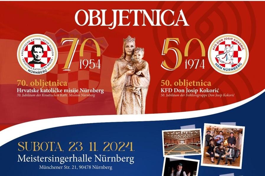 HKM Nürnberg organizira proslavu 70. obljetnice misije i 50. obljetnicu KFD Don Josip Kokorić