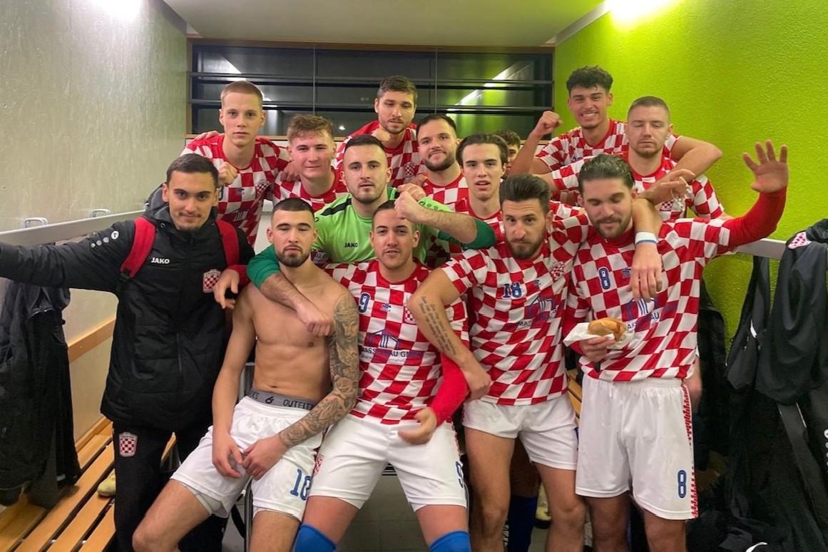 Slavlje nakon pobjede u svlačionici Croatije / Foto: Fenix (D. Pleša)