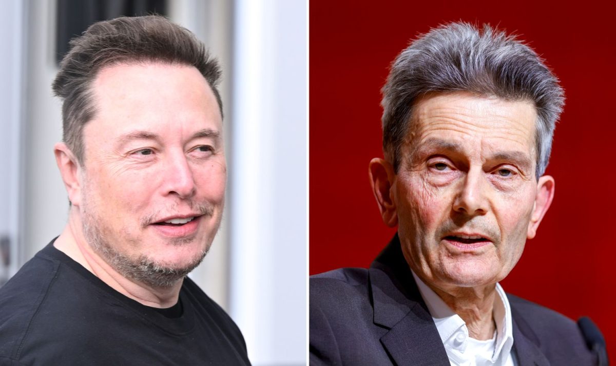 Elon Musk i Rolf Mützenich / Foto: Gollnov / Banneyer /dpa