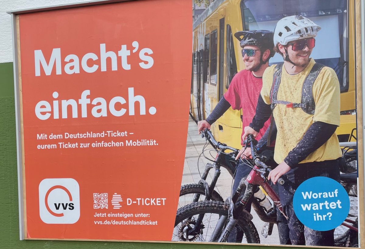 Reklama za Deutschlandticket/ Foto: Fenix (SC)