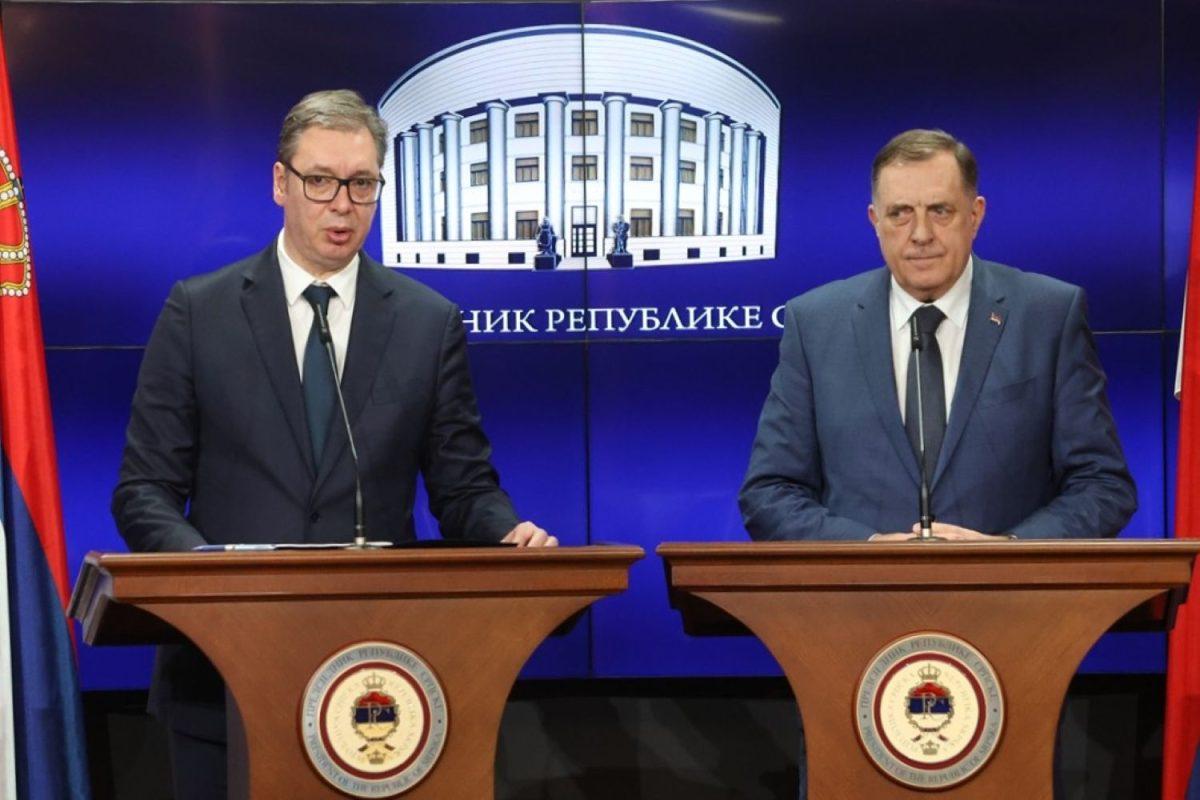 Aleksandar Vučić i Milorad Dodik / Foto: Anadolu