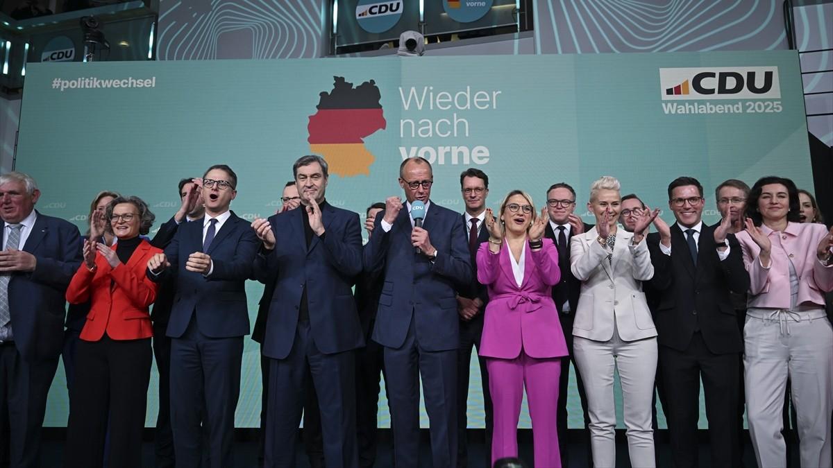 Friedrich Merz govori nakon pobjede na izborima za Bundestag / Foto: Anadolu