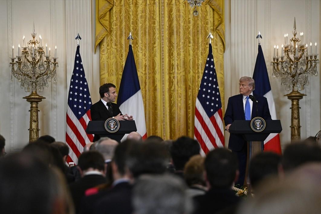 Emmanuel Macron i Donald Trump / Foto: Anadolu