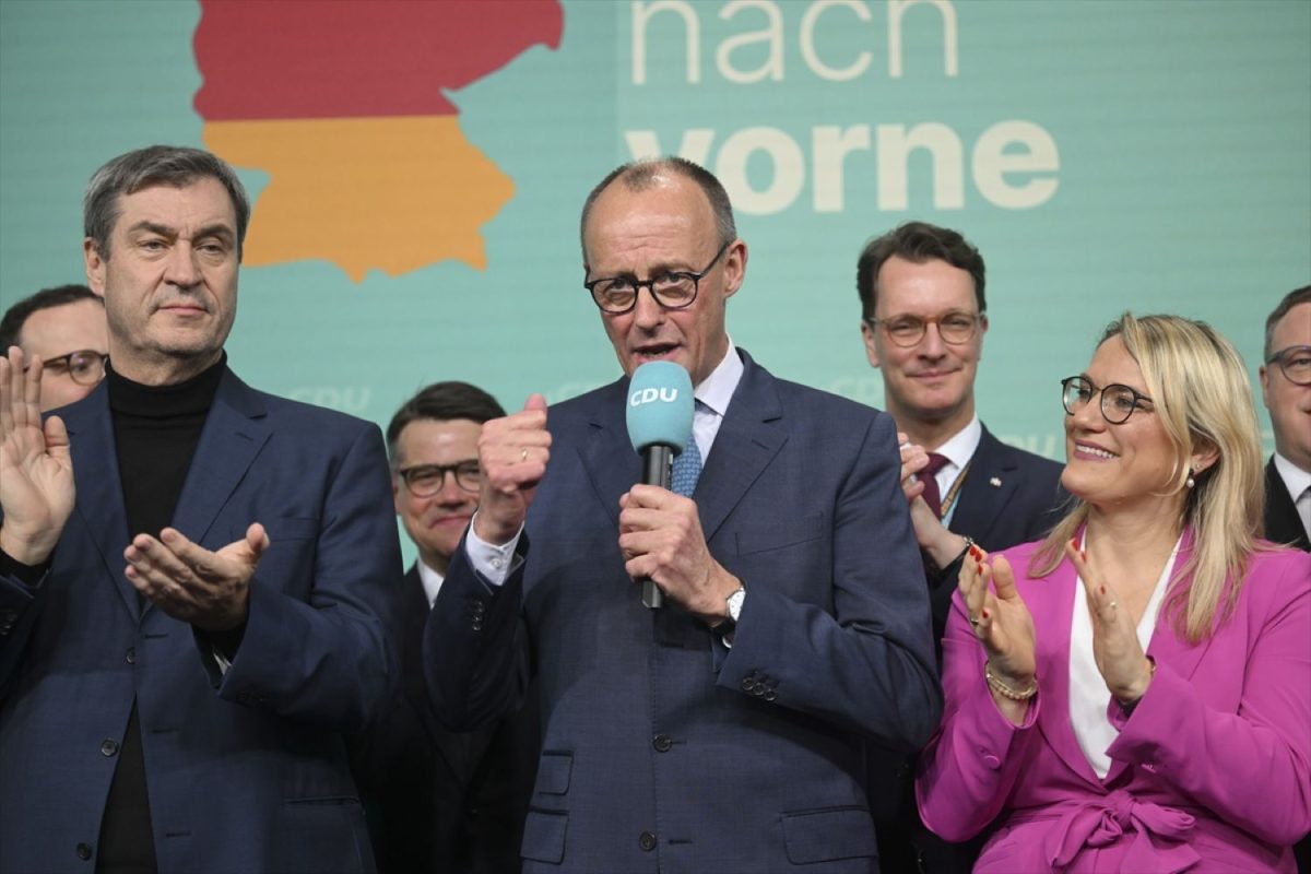 Friedrich Merz govori nakon pobjede na izborima za Bundestag / Foto: Anadolu