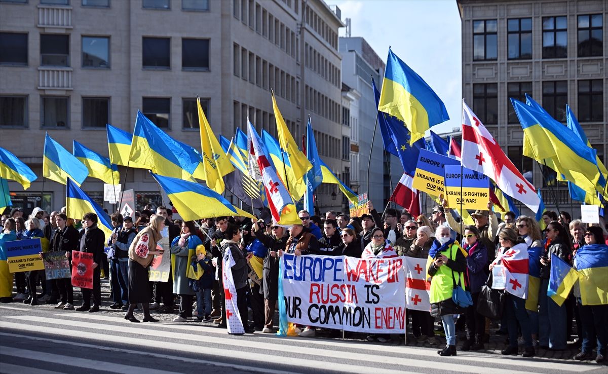 Proukrajinski prosvjed u Bruxellesu / Foto: Anadolu