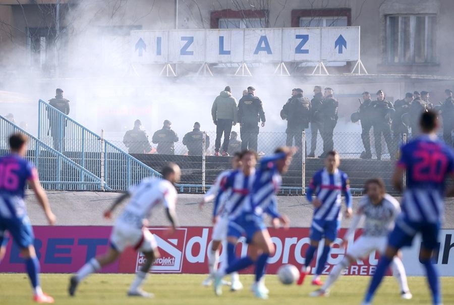 Utakmica 20. kola HNL-a Lokomotiva - Hajduk / Foto: Hina