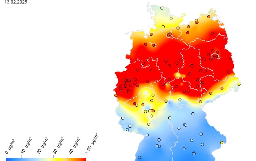 Crveno upozorenje za Njemačku/ Foto: Preslik/ Umweltbundesamt.de