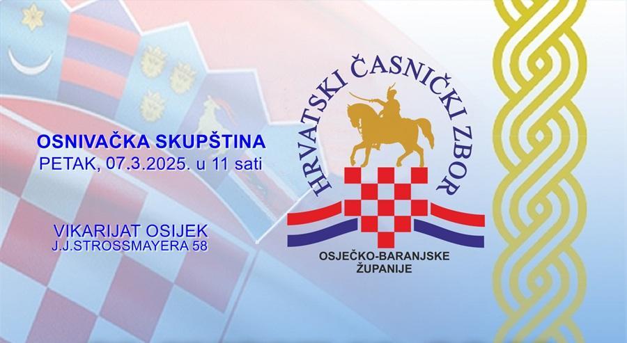 Poziv na sjednicu Skupštine / Foto: Hrvatski časnički zbor OBŽ