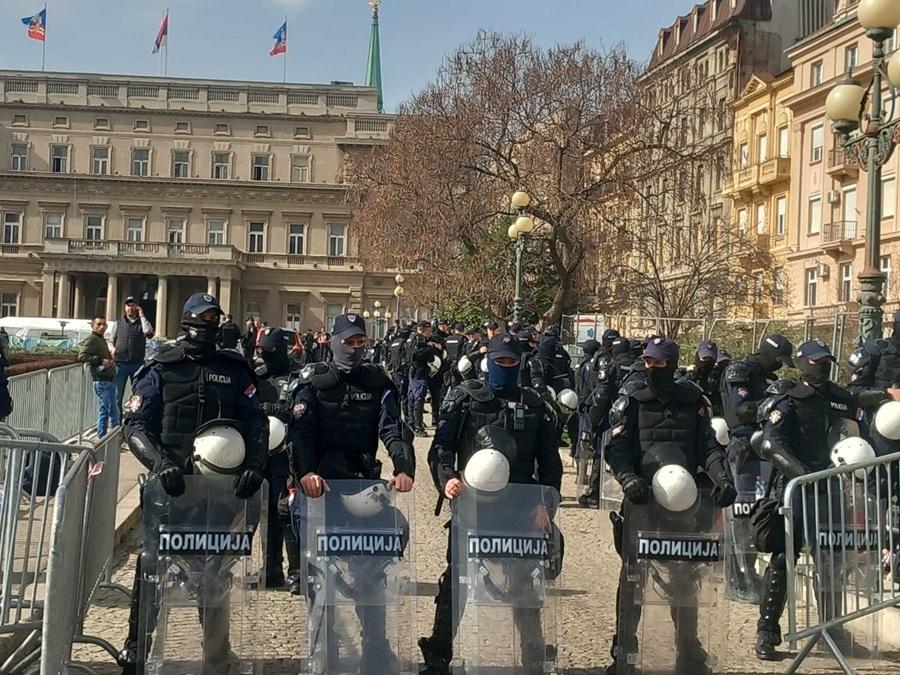 Beograd se priprema za veliki prosvjed / Foto: Hina