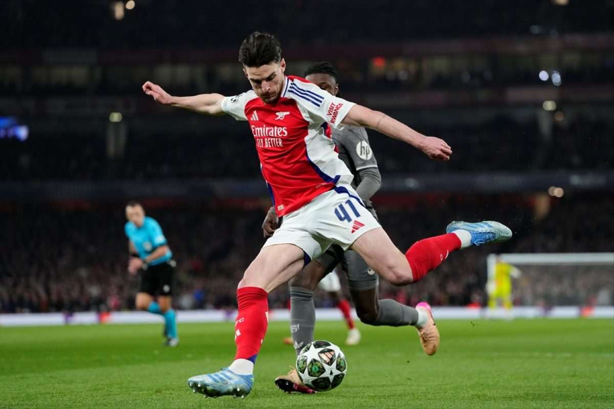 Declan Rice, strijelac dvaju pogodaka za Arsenal / Foto: Anadolu