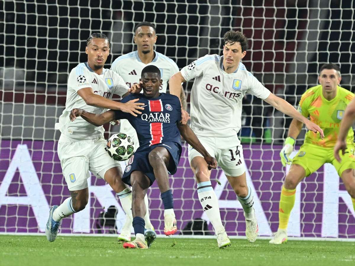 Paris Saint-Germain i Aston Villa / Foto: Anadolu