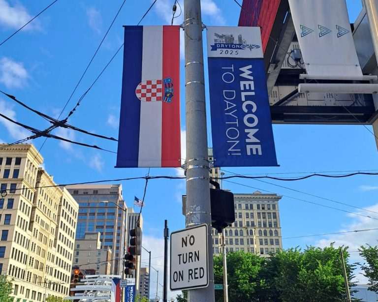 Hrvatska zastava u Daytonu / Foto: Fenix (MVEP)