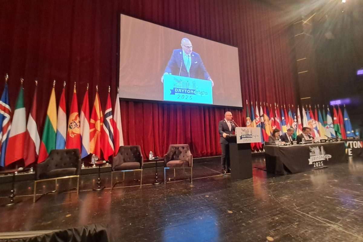 Ministar Gordan Grlić Radman govori na panelu u Daytonu / Foto: Fenix (MVEP)