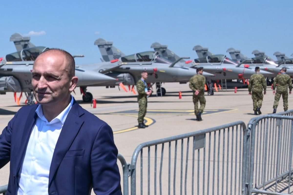 Ministar Ivan Anušić na predstavljanju borbenih zrakoplova Rafale / Foto: Anadolu