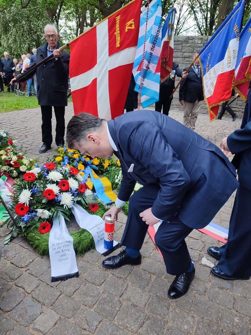 NEUENGAMME 80 GODINA POSLIJE: Hrvatska imenovana na novom spomeniku žrtvama nacističkog logora Obilježena 80. obljetnica oslobođenja koncentracijskog logora / Foto: KZ Neuengamme