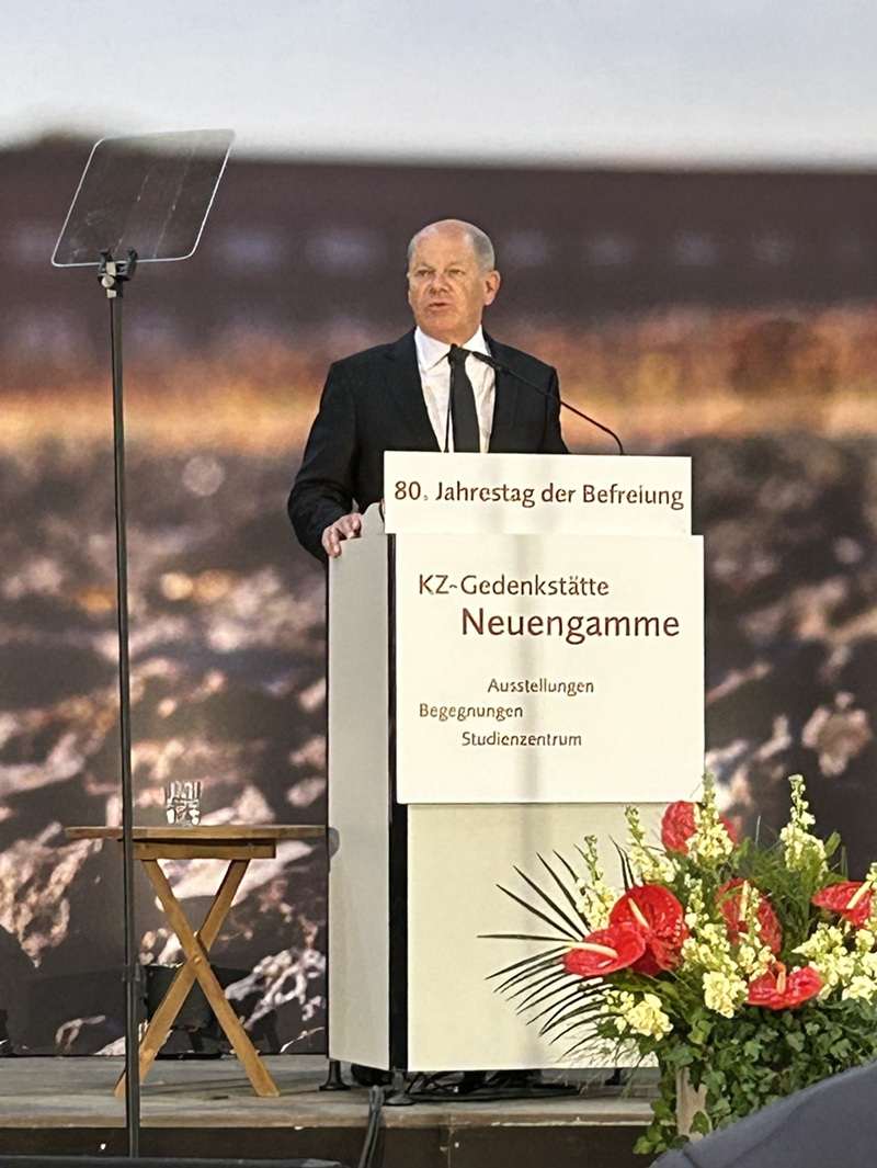 NEUENGAMME 80 GODINA POSLIJE: Hrvatska imenovana na novom spomeniku žrtvama nacističkog logora Olaf Scholz / Foto: KZ Neuengamme