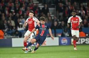 Detalj s utakmice PSG - Arsenal / Foto: Anadolu