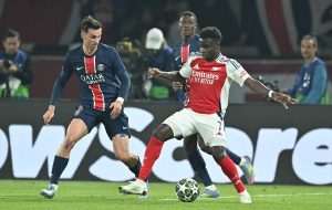 Detalj s utakmice PSG - Arsenal / Foto: Anadolu