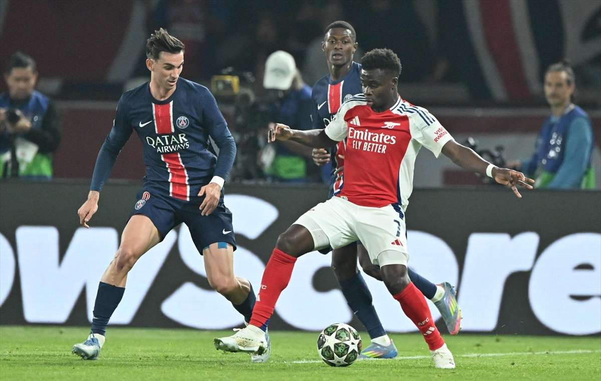 PARIS SLAVI PSG KOJI JE S 2:1 SAVLADAO ARSENAL: Donnarumma sjajnim obranama odveo Parižene u finale Lige prvaka Detalj s utakmice PSG - Arsenal / Foto: Anadolu