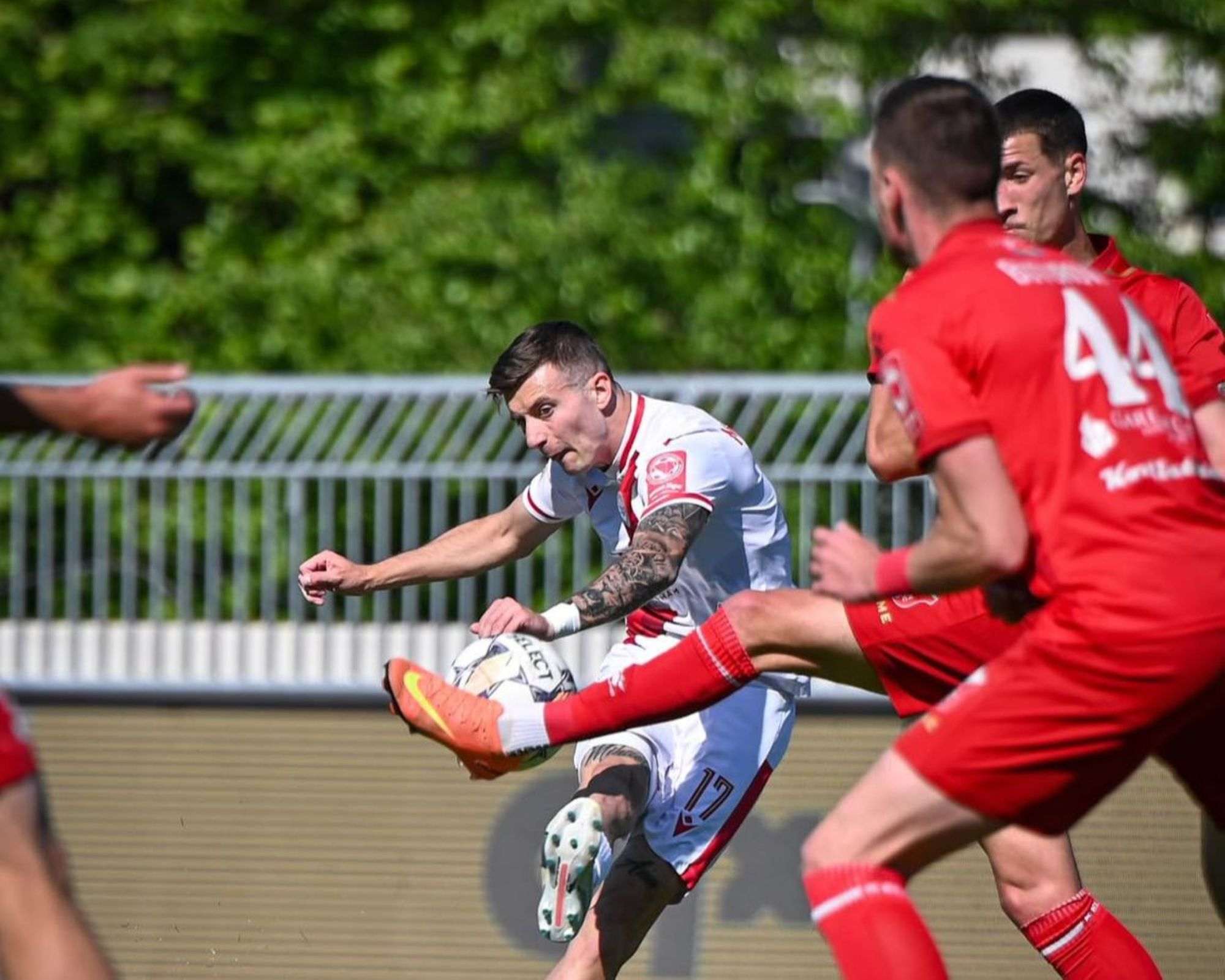PLEMIĆI VRATILI NASLOV U MOSTAR: HŠK Zrinjski pobijedio Igman s 3:0 i po 9. put osvojio naslov prvaka BiH Detalj s utakmice Zrinjskog / Foto: HŠK Zrinjski
