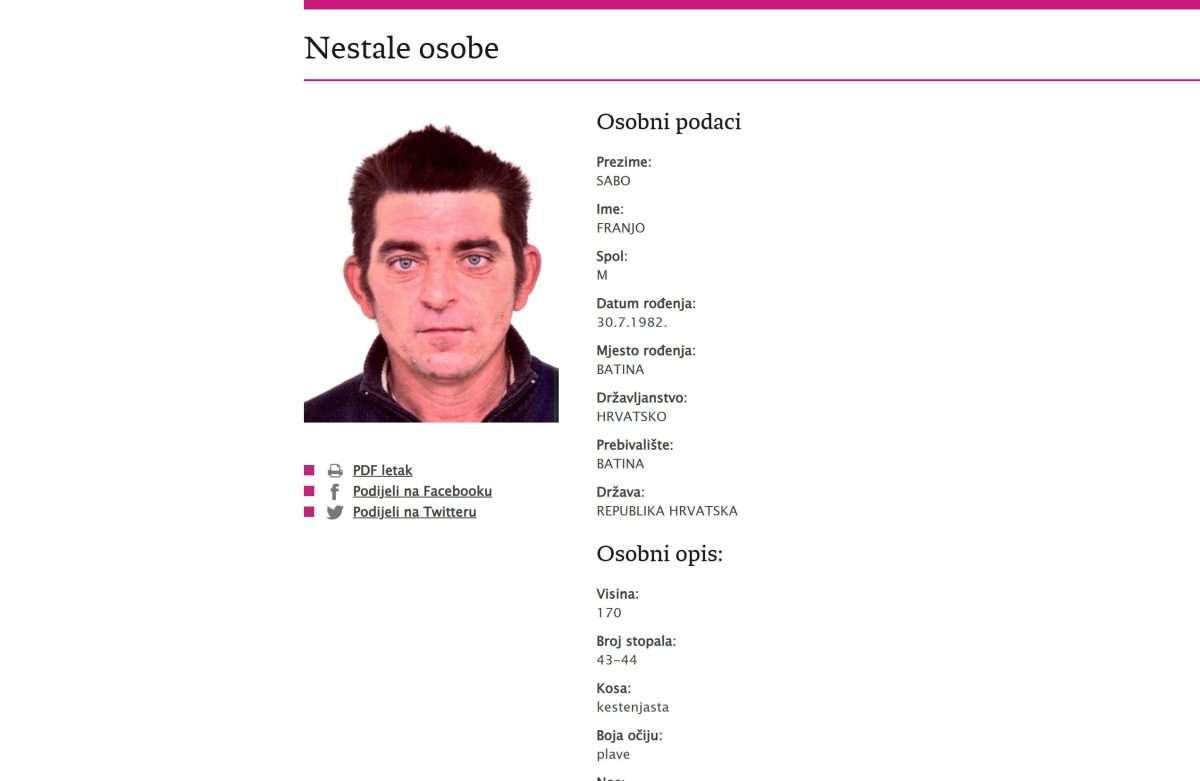 MISTERIJ NESTANKA 43-GODIŠNJEG HRVATA IZ BARANJE: U Njemačku je došao zbog posla, ali poslodavac ne odgovara na pozive očajne obitelji
