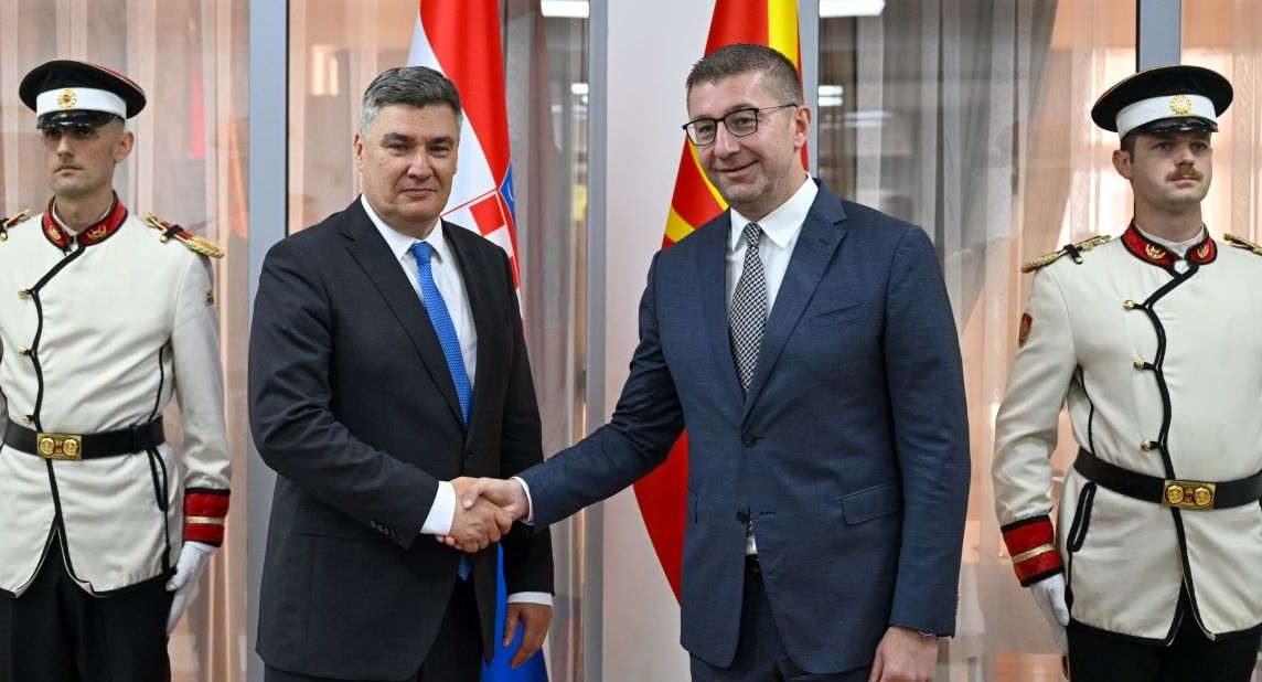 Zoran Milanović, Hristijan Mickoski / Foto: Hina