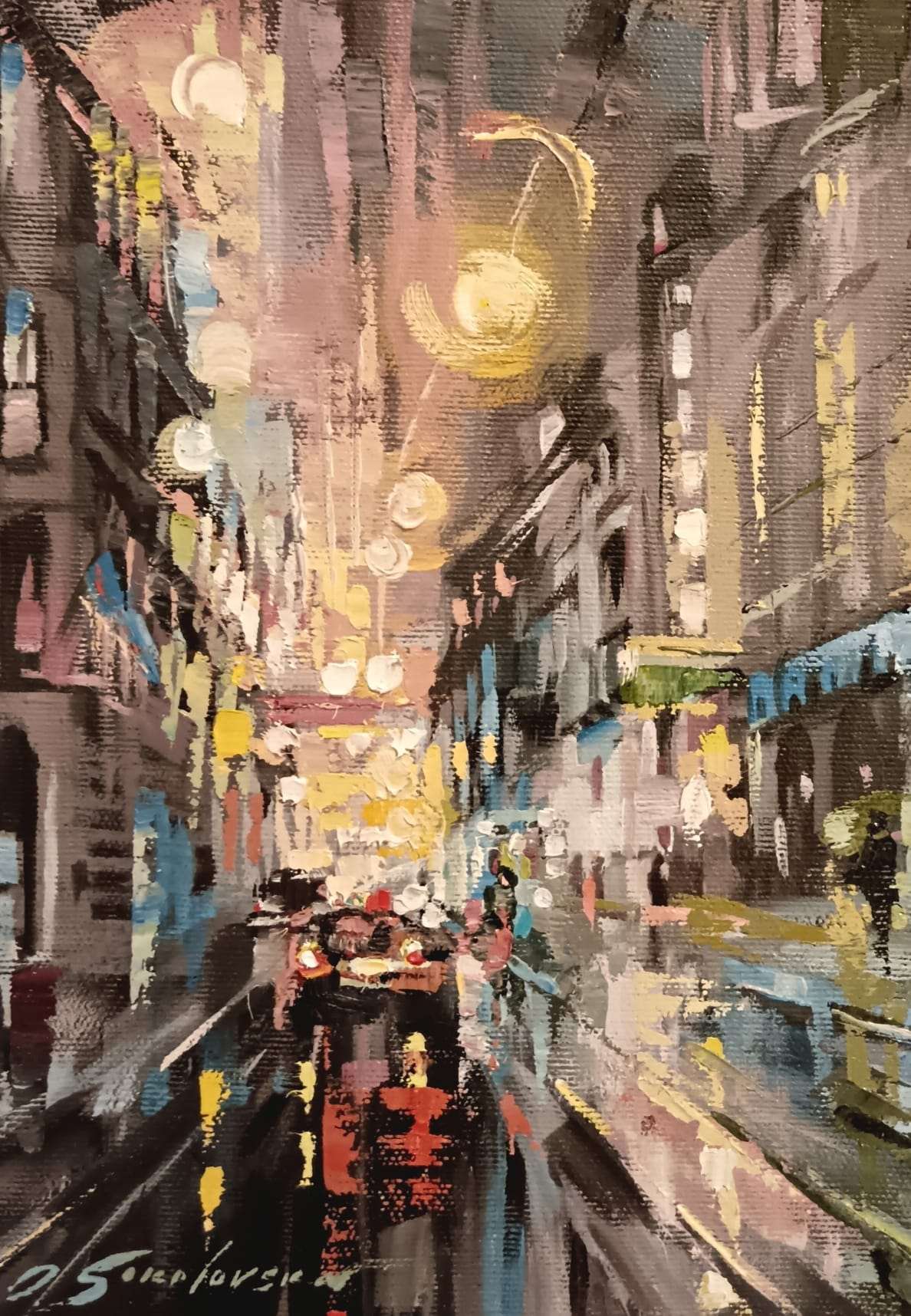 NIZ ZAGREBAČKIH MOTIVA: Olena Sokolovska izlaže Ritam grada u Galeriji Kontrast Slika Olene Sokolovske/ Foto: M. Pelikan