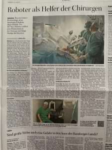 2. UROLOŠKI DA VINCI DANI ODRŽANI U BAMBERGU: Robotski kirurg prof. dr. Vahudin Žugor uvodi nove robotske metode i umjetnu inteligenciju u operacijsku salu
