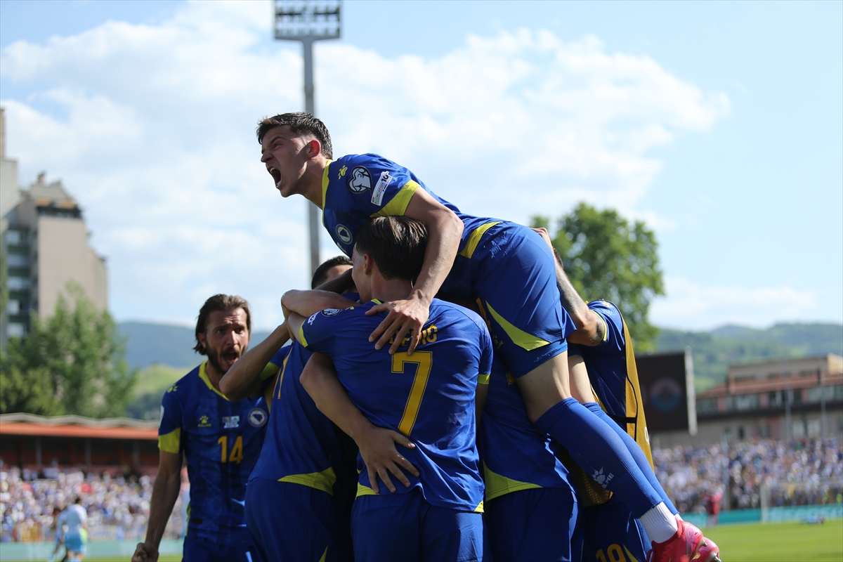 Slavlje bh. reprezentacije/ Foto: Anadolu