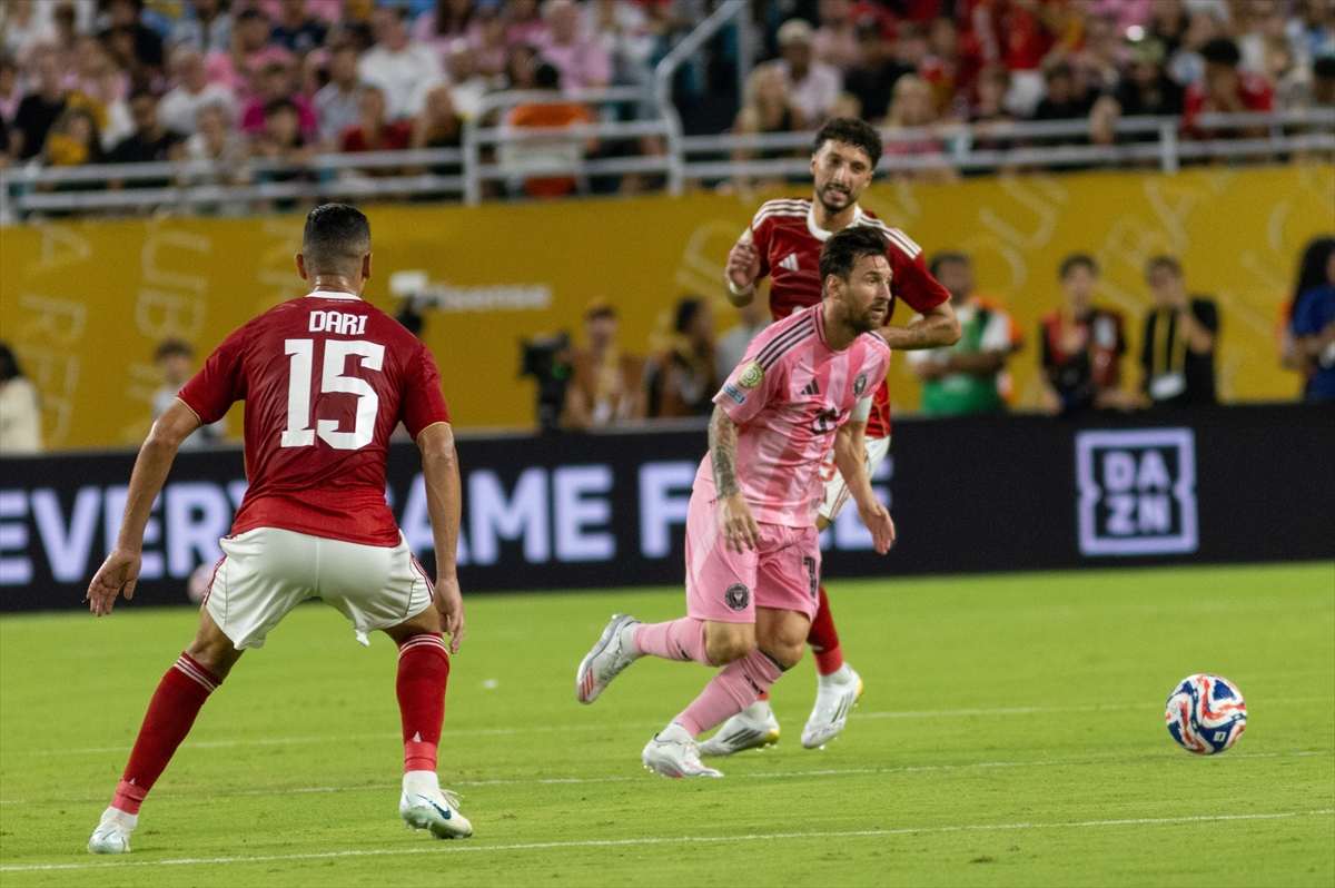 KLUPSKO SP U NOGOMETU: Bayern deklasirao Auckland City s 10:0, PSG uvjerljiv protiv Atletico Madrida Lionel Messi u utakmici Inter Miami i Al Ahly / Foto: Anadolu