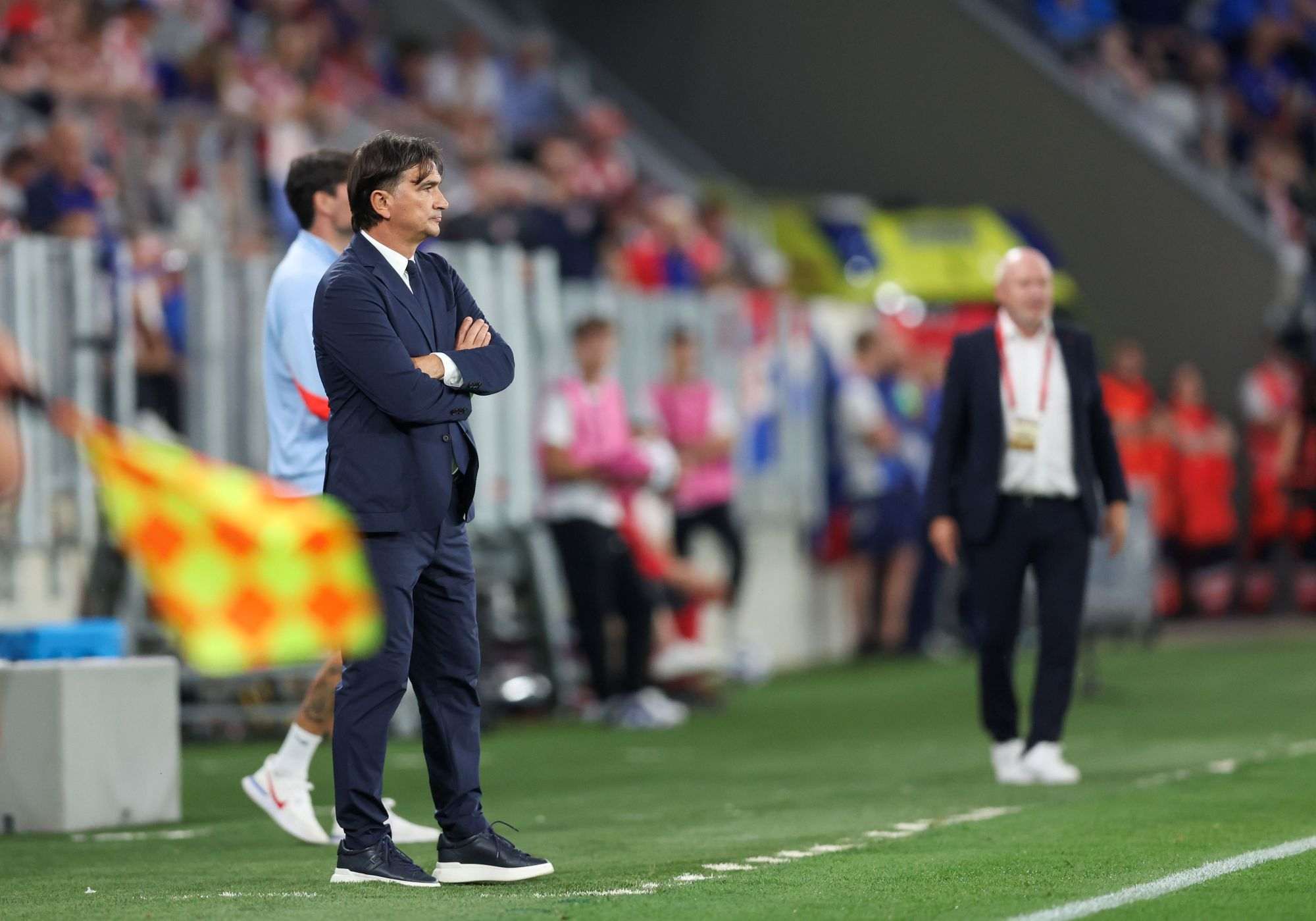DALIĆ NAKON SJAJNE POBJEDE NAD ČEŠKOM: Ne smijemo poletjeti, moramo ostati čvrsto na zemlji! Izbornik hrvatske nogometne reprezentacije Zlatko Dalić na utakmici protiv Češke / Foto: Hina