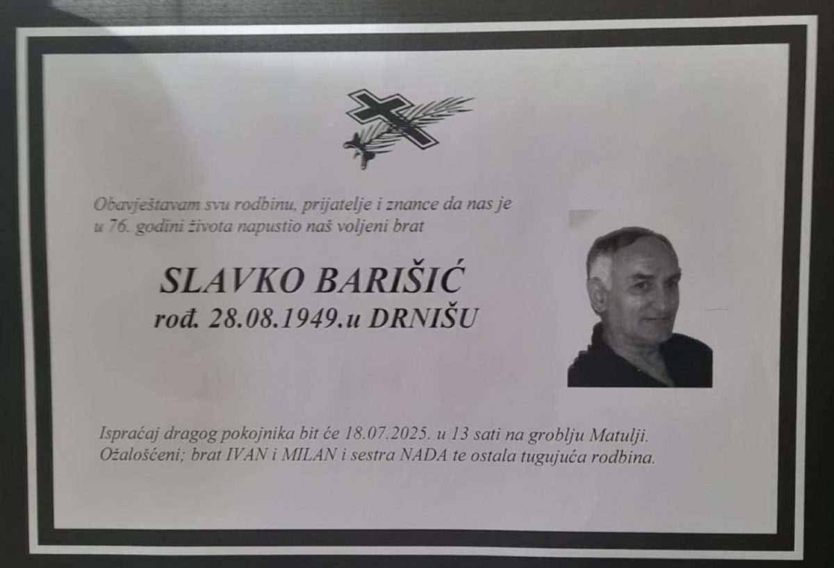 PREMINUO SLAVKO BARIŠIĆ: Istaknuti član hrvatske zajednice, sportski entuzijast i cijenjeni golubar PREMINUO SLAVKO BARIŠIĆ: Istaknuti član hrvatske zajednice, sportski entuzijast i cijenjeni golubar