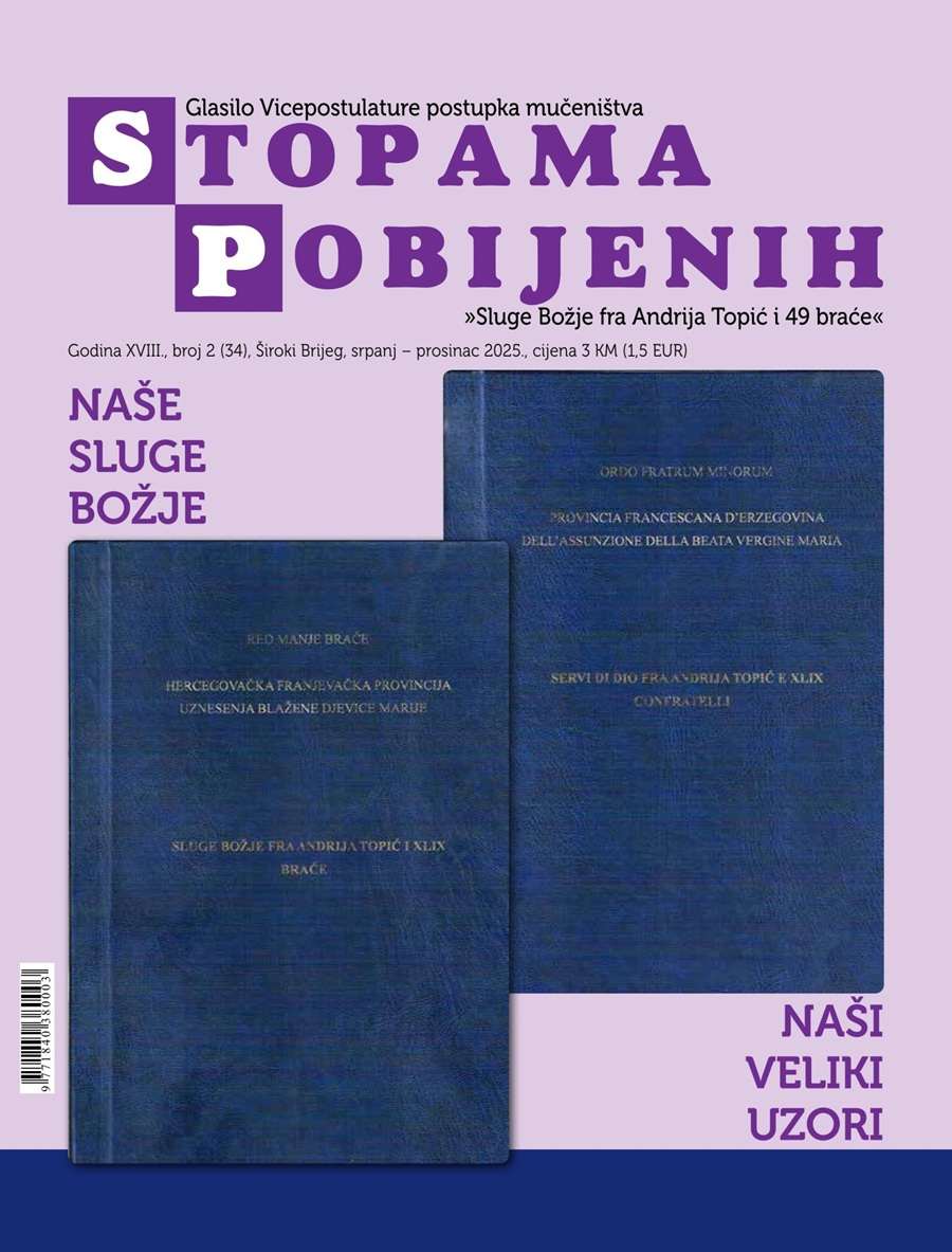 34. BROJ GLASILA: Iz tiska je izišao novi broj glasila “Stopama pobijenih” Izašao novi broj glasila “Stopama pobijenih” / Foto: Vicepostulatura Široki Brijeg