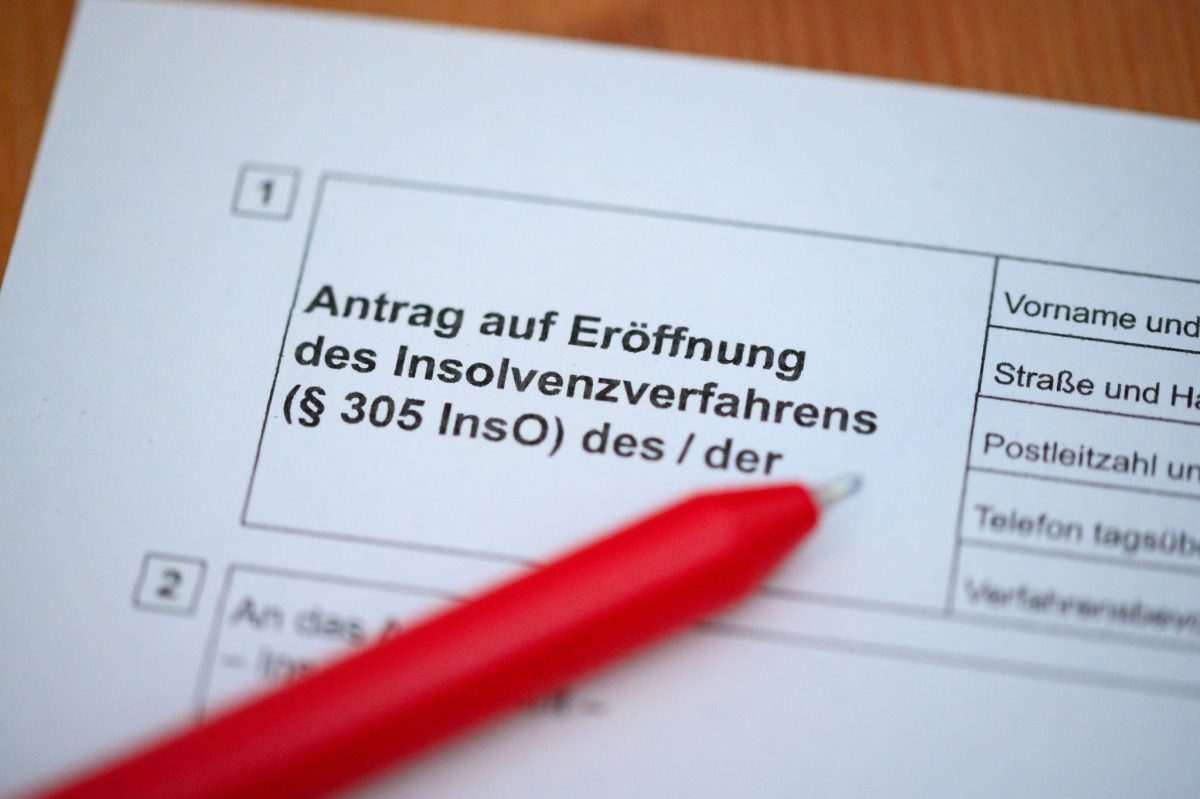 Bankrot/ Foto: Jonas Walzberg/dpa