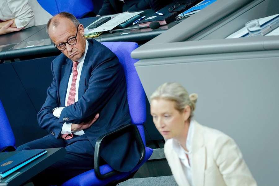 Friedrich Merz I Alice Weidel / Foto: Kay Nietfeld/dpa
