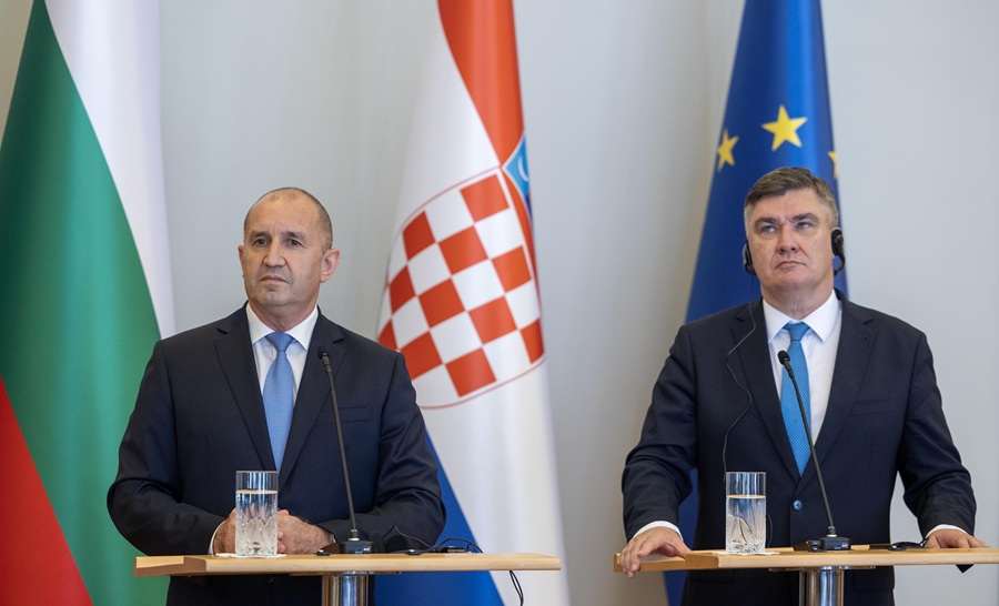 Zoran Milanović u Rumen Radev / Foto: Hina