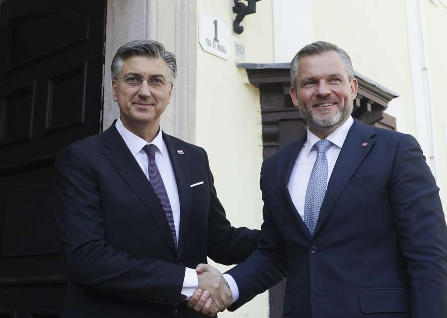 Andrej Plenković, Peter Pellegrini / Foto: Hina
