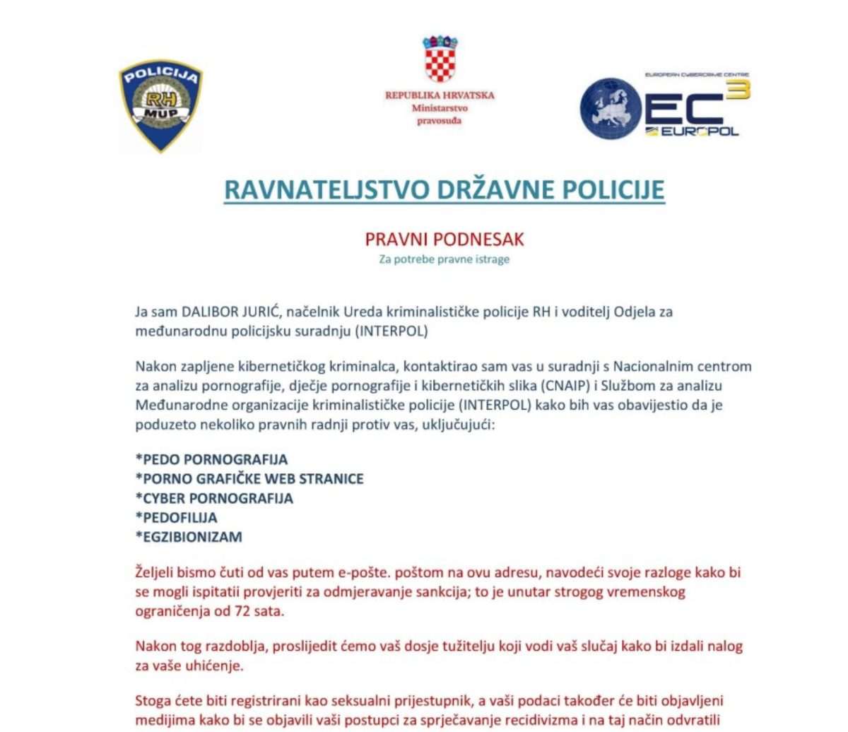 UPORAN JE: Jeste li dobili mail od Dalibora Jurića?