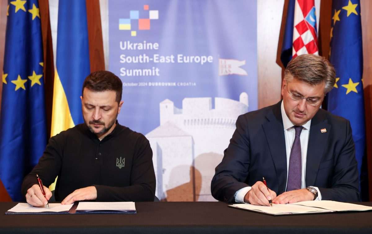 Volodimir Zelenskij i Andrej Plenković / Foto: Hina